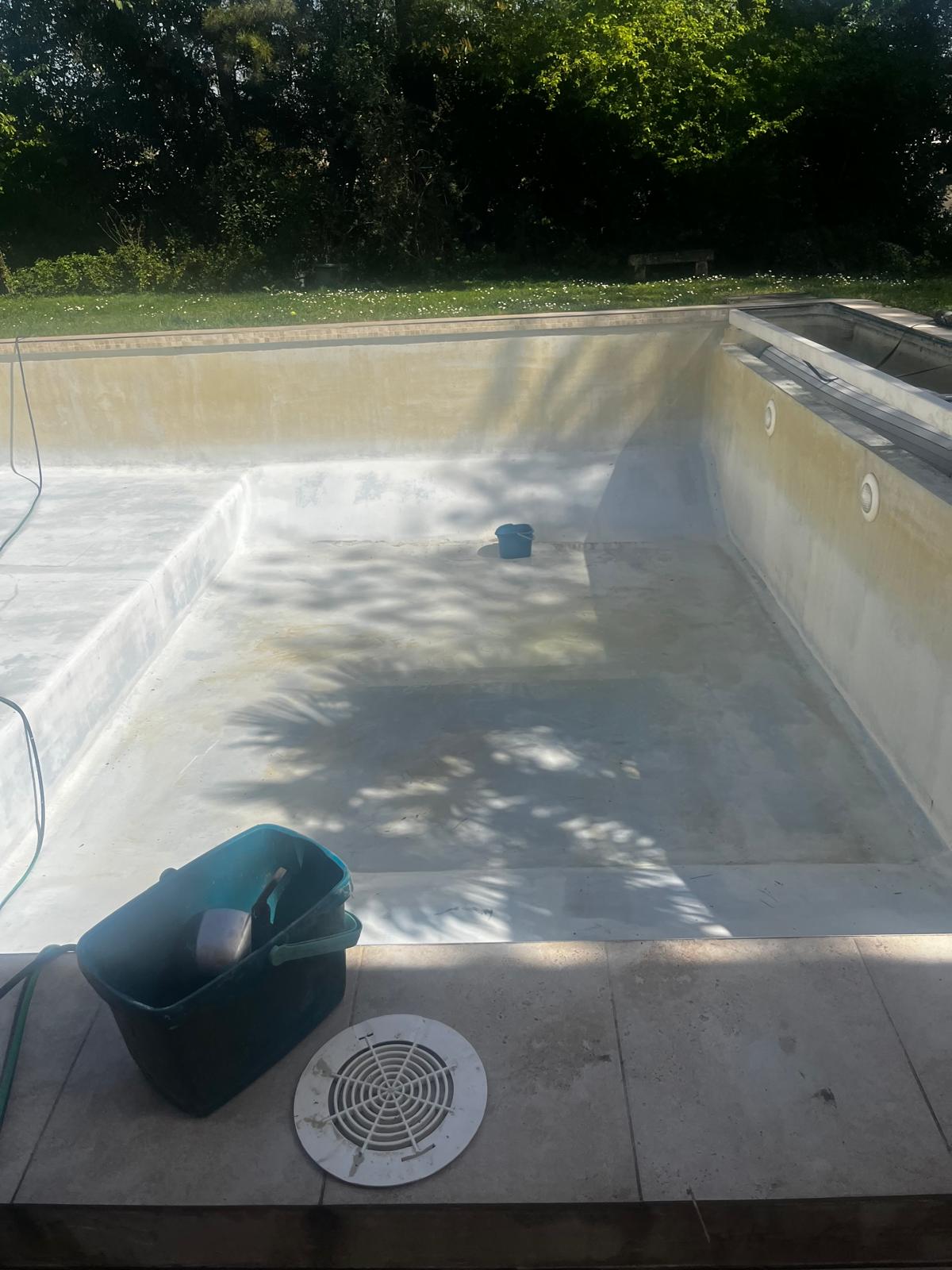 Après nettoyage piscine